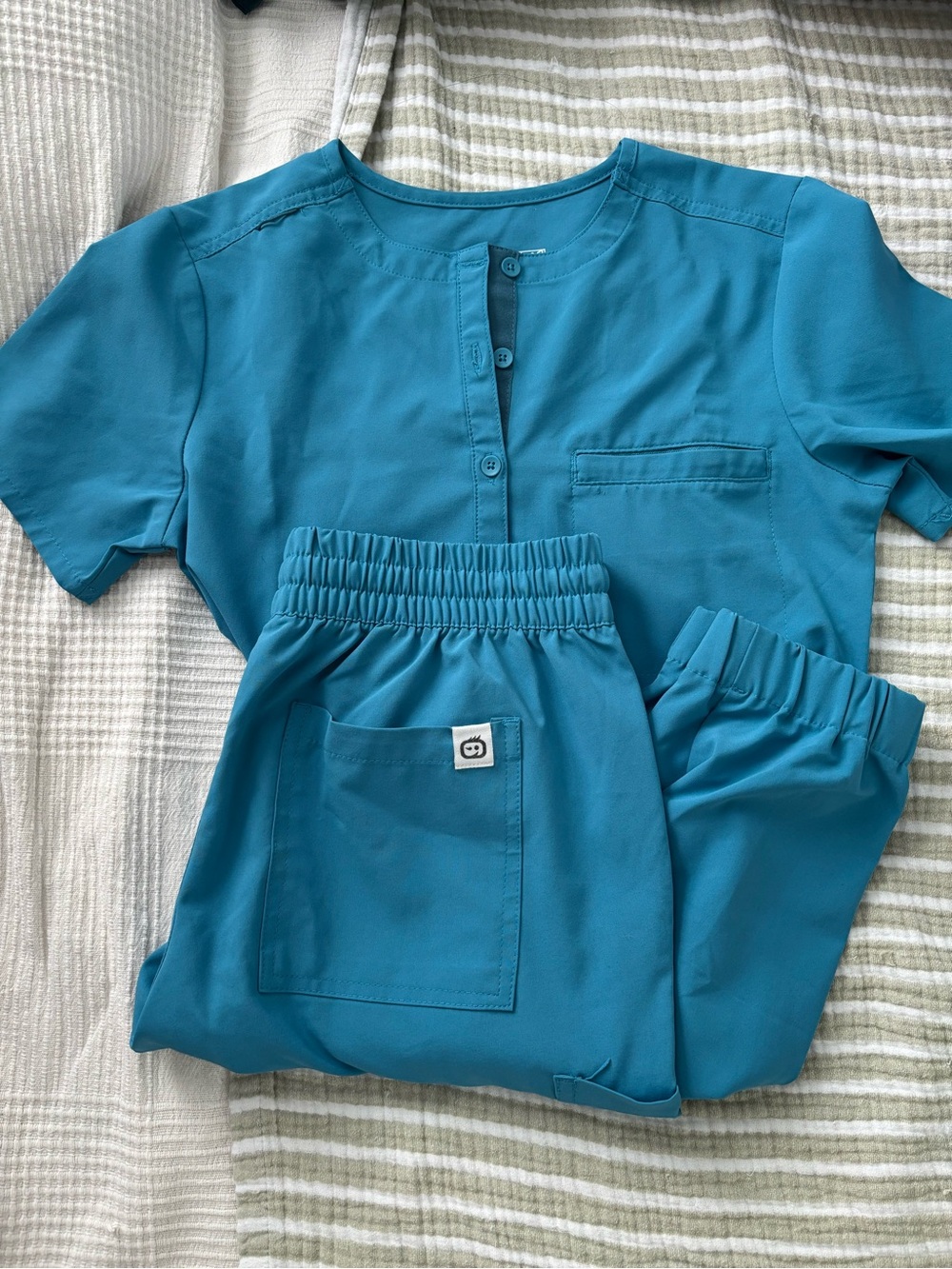 WonderWink RENEW scrubs set - Bay Blue (XS)